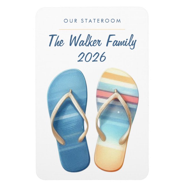 Beach Cruise Ship Stateroom Magnet (Vertical)