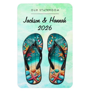 Beach Cruise Ship Stateroom Magnet