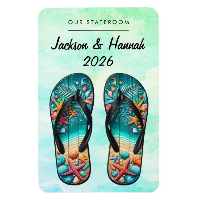 Beach Cruise Ship Stateroom Magnet (Vertical)