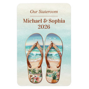 Beach Cruise Ship Stateroom Magnet
