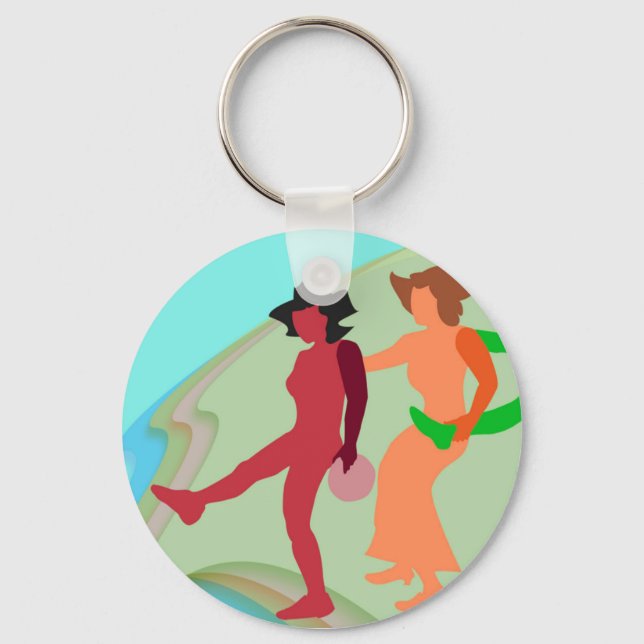 Beach Dance Key Ring (Front)