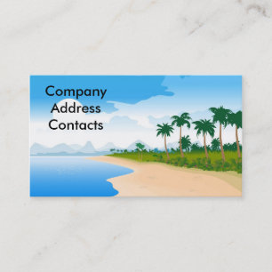 beach_day, CompanyAddressContacts Business Card