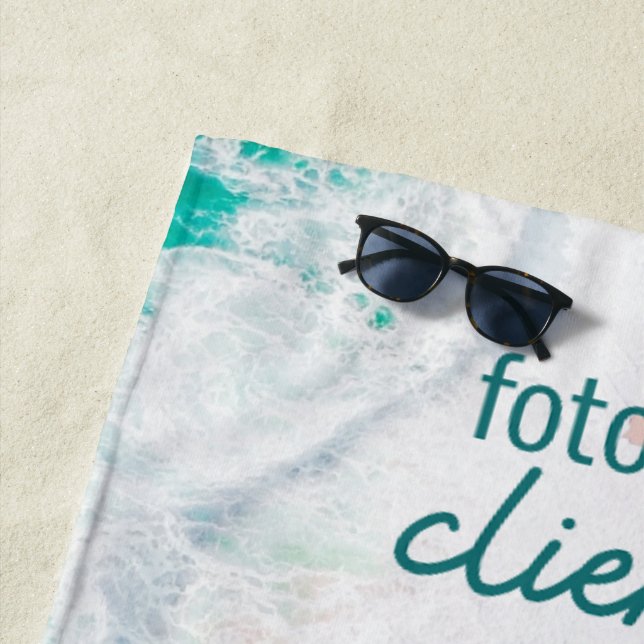 Beach Day Floods Clientes  Beach Towel (In Situ)