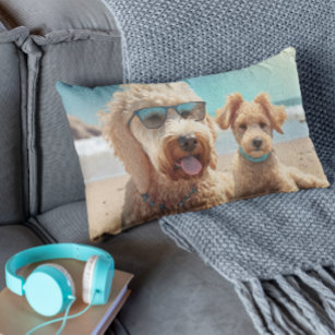 Beach Day Goldendoodle Pillow