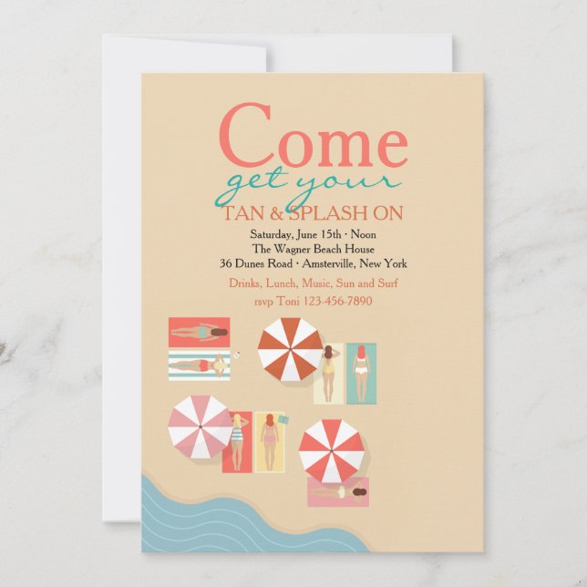 Beach Day Invitation (Front)