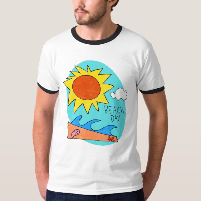 "Beach Day" Men's T-Shirt (Front)