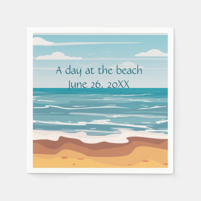 Beach Day Napkin (Front)
