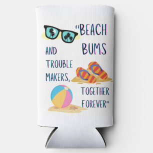 beach day quote seltzer can cooler