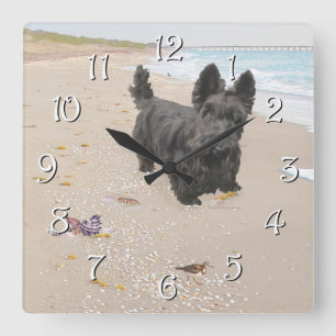 Beach Day Square Wall Clock