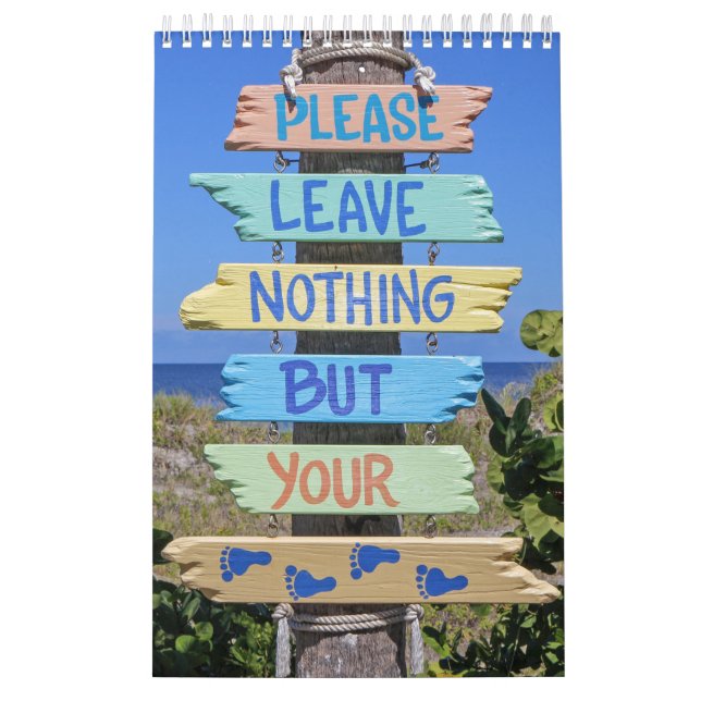 Beach Day, Sun Surf Sand Calendar (Cover)