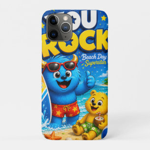 Beach Day Superstar Monster Friends Summer Collage Case-Mate iPhone Case