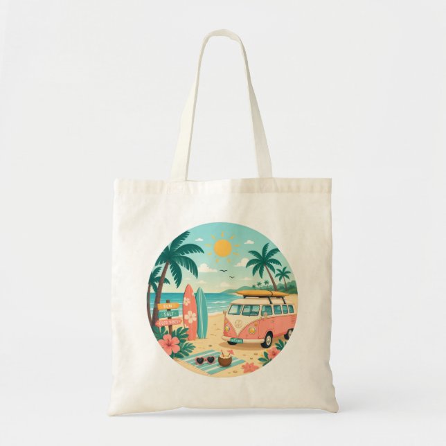 Beach day tote bag (Front)