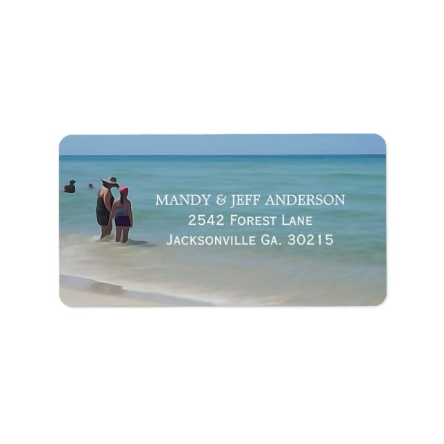 Beach Days Address Labels (Front)