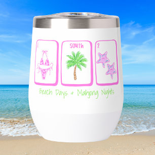 Beach Days & Mahjong Nights Preppy Coastal Custom