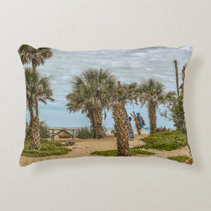 Beach Days, Overcast, Beach Garden Decorative Cushion