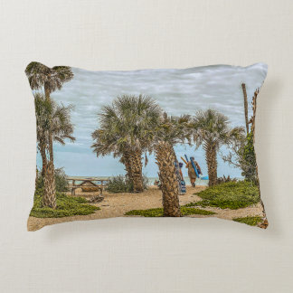 Beach Days, Overcast, Beach Garden Decorative Cushion