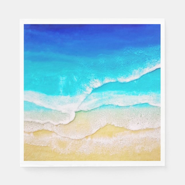 Beach Decoupage Napkin (Front)