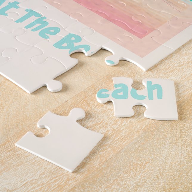 Beach design  jigsaw puzzle (Side)