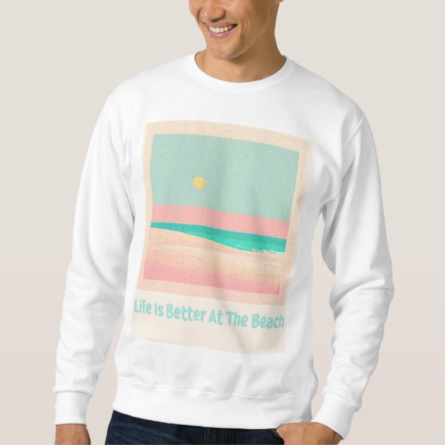 Beach design  sweatshirt (Front)