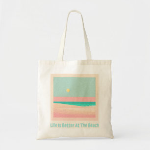 Beach design tote bag