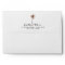 beach design with palm trees lined envelopes