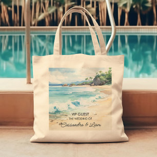 Beach Destination Wedding Favour Gift or Welcome Tote Bag