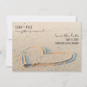 Beach Destination Wedding Photo Save the Date
