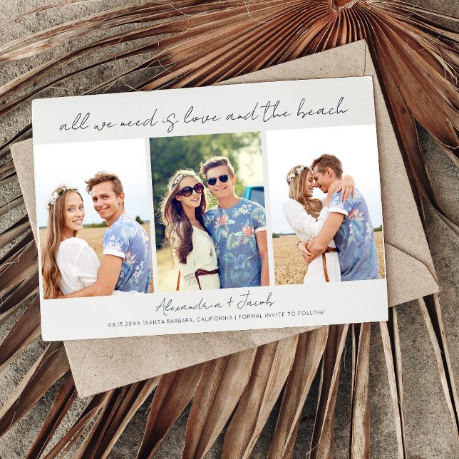 Beach Destination Wedding Photo Save the Date (Creator Uploaded)
