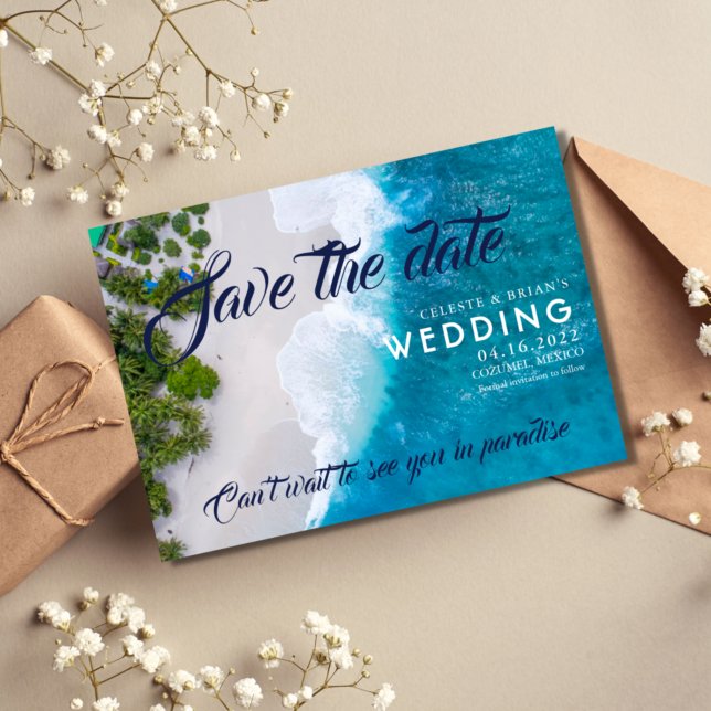 Beach Destination Wedding Save Dates The Date (Creator Uploaded)