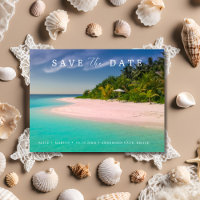 Beach Destination Wedding Save the Date