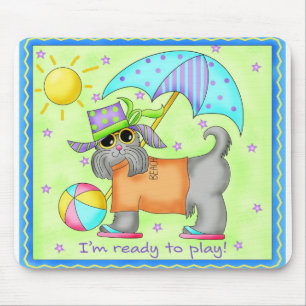 Beach Dog Mouse Pad