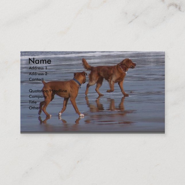 Beach Dogs Business Card (Front)