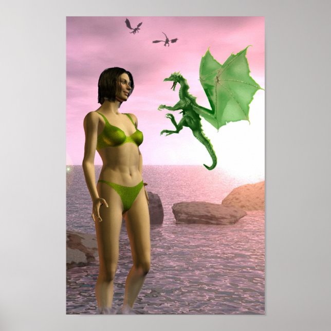 Beach Dragon Poster (Front)