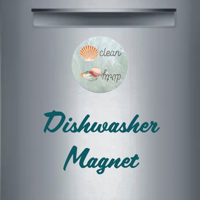 Beach Dream Summer Rental Sea Shell Dishwasher Magnet (Creator Uploaded)