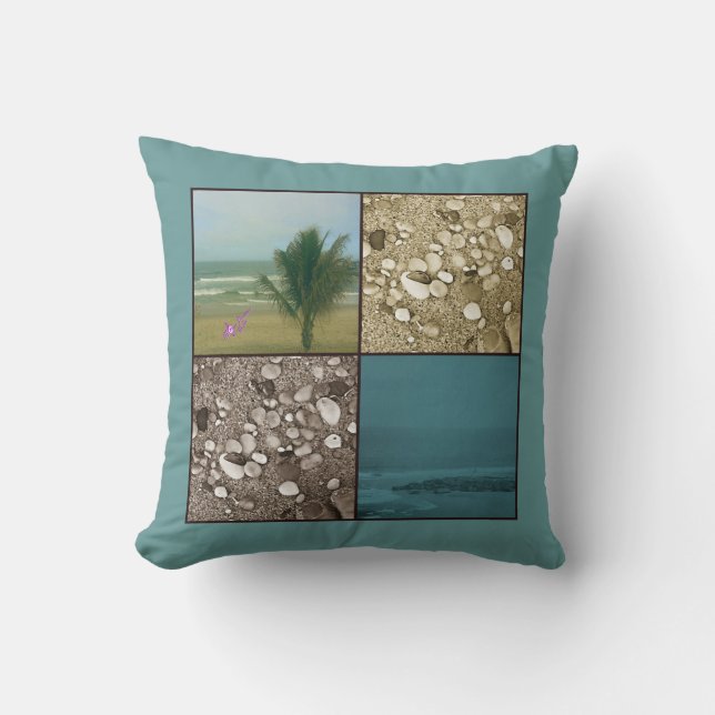 Beach Dreams Square Throw Pillow (Front)