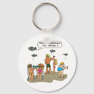 "Beach Droppings" Key Ring