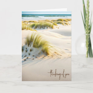 Beach Dune Grass Thinking Of You Card