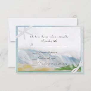 Beach Dune Romance RSVP Response Card