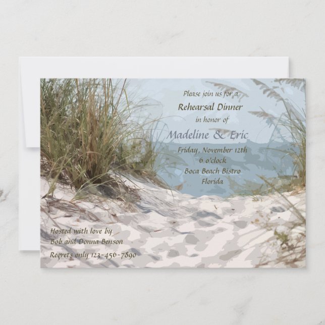 Beach Dunes Invitation (Front)