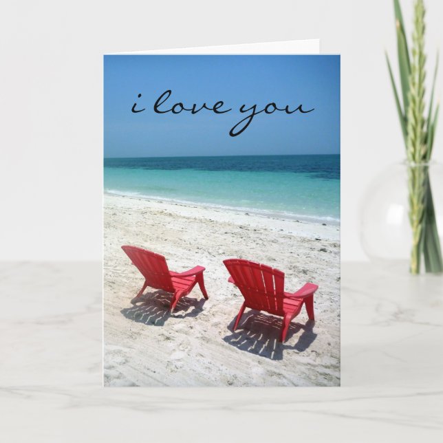 beach duo love card (Front)