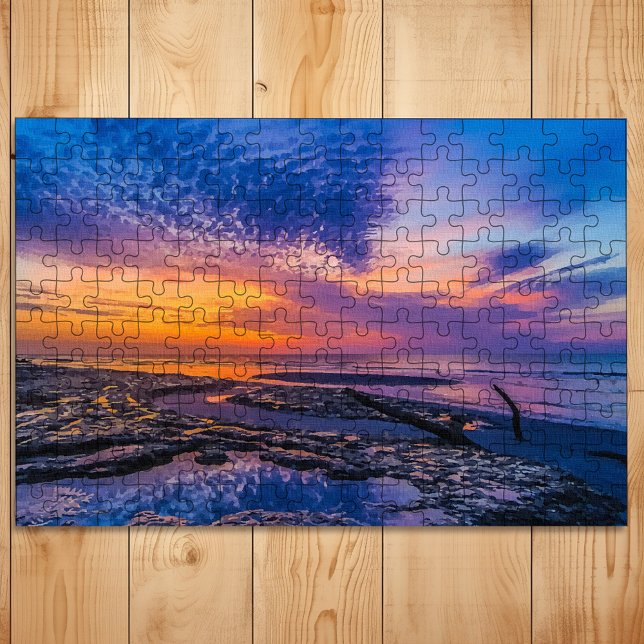 Beach Erosion Beaufort SC Beautiful Sunrise Jigsaw Puzzle (Creator Uploaded)