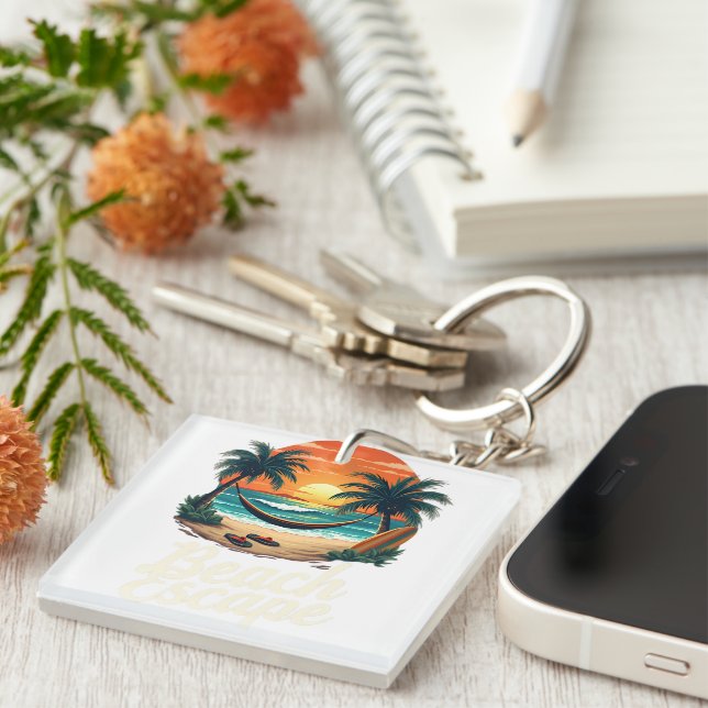 Beach Escape Keychain (Front Right)