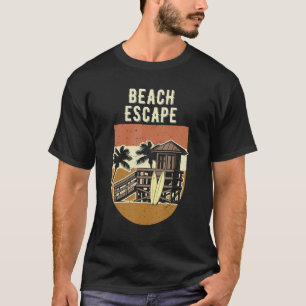 Beach Escape Summer Sayings Tropical Quotes Ocean T-Shirt