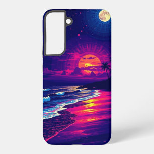 Beach Evening with Sunset Rays mobile Samsung Galaxy Case