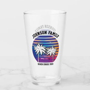 Beach Family Reunion Custom Cruise Summer Vacation Glass
