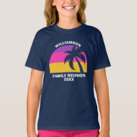 Beach Family Reunion Custom Tropical Sunset Kids