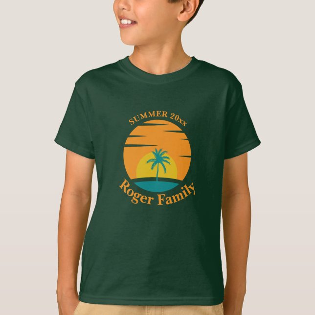Beach Family Reunion Island Vacation T-Shirt (Front)