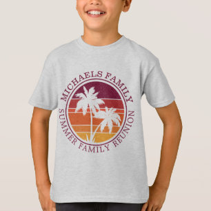 Beach Family Reunion Sunset Island Vacation T-Shirt
