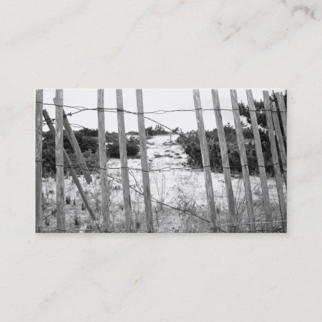 Beach Fence Business Card (Front)