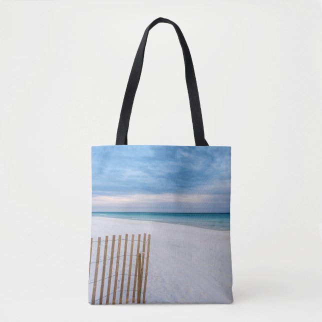 Beach Fence Morning Destin Florida Bag (Front)